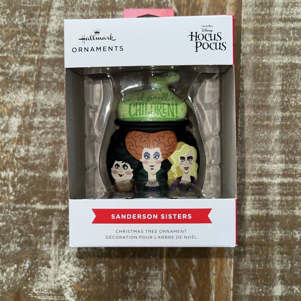 Hallmark Ornament Sanderson‎ Sisters Hocus Pocus Cauldron Halloween Christmas